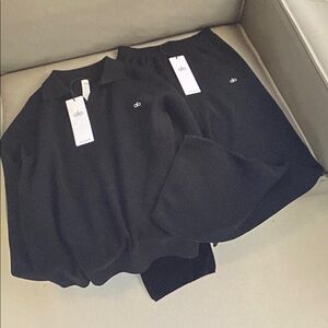 ALO Yoga Black Lounge Set